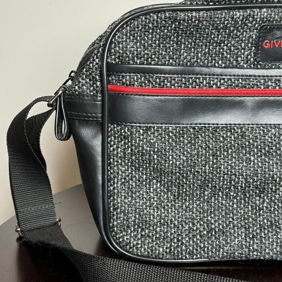 Vintage Givenchy 80s-90s Grey Tweed Travel Bag Set - Picture 4 of 8